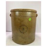 5 GALLON PRIMITIVE STONEWARE CROCK