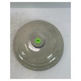 PRIMITIVE STONEWARE CROCK LID - 9 1/2" OUTSIDE