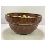 10" PRIMITIVE STONEWARE CROCK MIXING BOWL