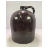 2 GALLON PRIMITIVE STONEWARE CROCK WHISKEY JUG