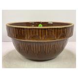 10" PRIMITIVE STONEWARE CROCK MIXING BOWL
