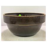 10" PRIMITIVE STONEWARE CROCK MIXING BOWL