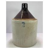 2 GALLON PRIMITIVE STONEWARE CROCK WHISKEY JUG