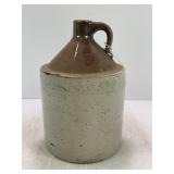 1/2 GALLON PRIMITIVE STONEWARE CROCK WHISKEY JUG
