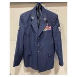 U.S. AIR FORCE DRESS UNIFORM WITH PATCHES AND