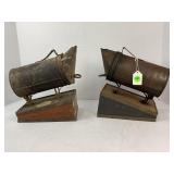 LOT OF 2 VINTAGE BEEHIVE SMOKERS