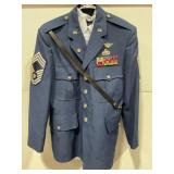 U.S. AIR FORCE DRESS BLUE JACKET WITH RIBBONS -