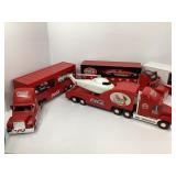 LOT OF 4 COCA-COLA TRACTOR TRAILER TRUCK LOTS -