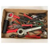 LARGE LOT OF ASSORTED PLIERS, SIDE CUTTERS & MORE