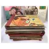 LARGE LOT OF VINTAGE VINYL RECORDS - ALL IN THE