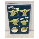 DISNEY MANDALORIAN STAR WARS GROGU WOOD WALL