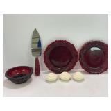 AVON THE 1876 CAPE COD COLLECTION RUBY RED DESSERT