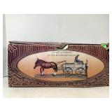 COWBOY & COWGIRL ON OLD BUCKBOARD WAGON COMPOSITE