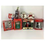 COCA-COLA COLLECTIBLES - MINI CLOCK, ORNAMENTS,