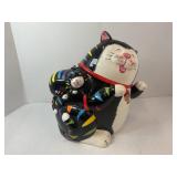 CERAMIC CAT COOKIE JAR 11' TALL