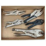 LOT OF 5 VISE GRIPS