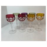 LOT OF 7 NACHTMANN TRAUBE CLEAR GLASSES