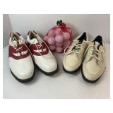 FLAT OF GOLFING SUPPLIES- GOLF BALLS, GOLF TEES,