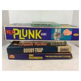 LOT OF VINTAGE BOARD GAMES - BOOBY-TRAP, PUZZLE