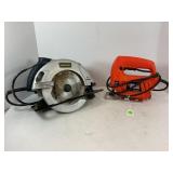 BLACK & DECKER JIGSAW AND KRAFTTECH CIRCULAR SAW