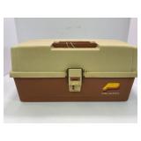PLANO TACKLE BOX WITH CONTENTS - LURES, WEIGHTS,
