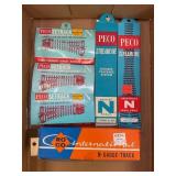 N SCALE PECO R/H & L/H TURNOUTS, BRITISH N SCALE &