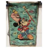 VINTAGE 1970'S WALT DISNEY MICKEY MOUSE RUG
