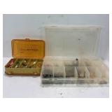 FLY FISHING & VINTAGE LURES, WEIGHTS, HOOKS AND