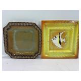 NAPCO ART DECO CERAMIC FISH AND SHIFRA ASHTRAYS -