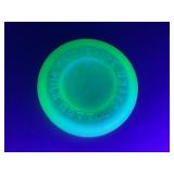 FRIGIDAIRE URANIUM GLASS MILK BOTTLE COVER -2 7/8'