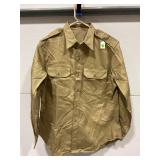 VINTAGE KOREAN OR VIETNAM COTTON KHAKI UNIFORM