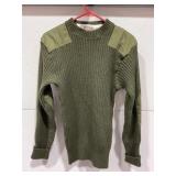 U.S. MARINE CORP OLIVE GREEN WOOL SERVICE SWEATER-