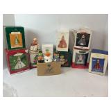 FLAT OF CHRISTMAS ORNAMENTS- HALLMARK AND MORE