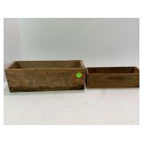 BREAKSTONE'S AND KRAFT VINTAGE WOOD CHEESE BOXES