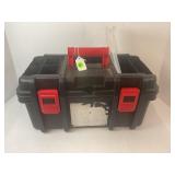 PLASTIC TOOLBOX WITH CONTENTS