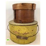 ANTIQUE WOOD CHEESE BOXES