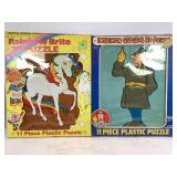 1983 RAINBOW BRITE AND INSPECTOR GADGET 3D PUZZLES