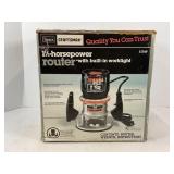 CRAFTSMAN 1 1/2 HP ROUTER WITH BUILT IN WORKLIGHT