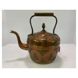 AFRICAN COPPER TEA KETTLE - TANGIER MOROCCO -