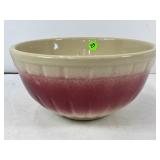 1920'S-1930'S 9' RASBERRY CREME SALT GLAZED RED