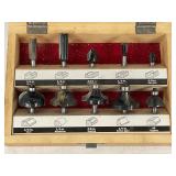 CRAFTSMAN 10 PC CARBIDE TIPPED ROUTER BIT SET WITH