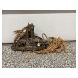 STRATFORD CAST IRON HAY TROLLEY - 21 1/2' X 16'