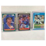 Lot of (3) Greg Maddux Rookie Cards HOF