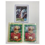 Lot of (3) Joe Theisman Football Cards Including