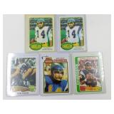 Lot of (5) Topps Dan Fouts Early YEars Football