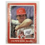Cincinnati Reds Kahns 1988 Team Set W/ Rose, Lar
