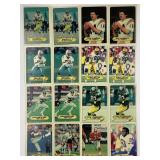 Lot of (16) 1983 Rare Sticker Football Cards