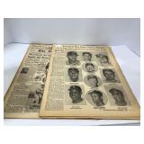 Lot of (2) 1961 Sporting News Clemente, Mays, Ro