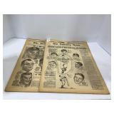 Lot of (2) 1961 Sporting News Mantle, Mays, Mari