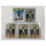 Lot of (5) Barry Bonds Rookie Cards
